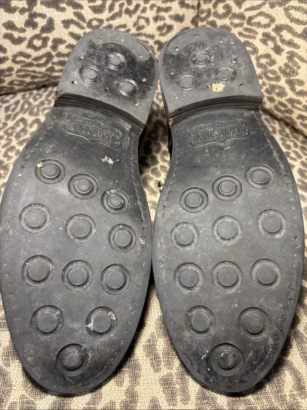 Thursday everyday black leather men’s small batch handcrafted lace up boots 9.5